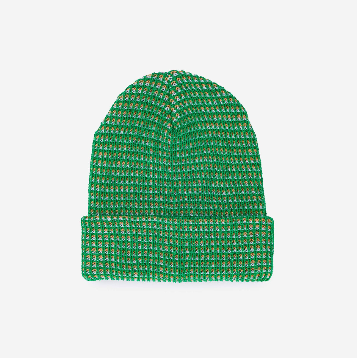 Verloop Simple Grid Knit Beanie Kelly Green