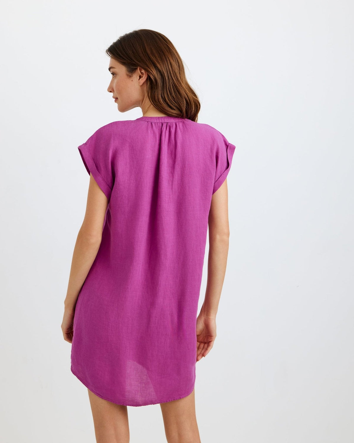 Bella Dahl Cap Sleeve Henley Dress