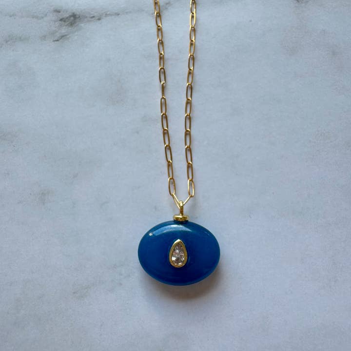 Jessica Matrasko Boheme Gemstone Pendant Necklace