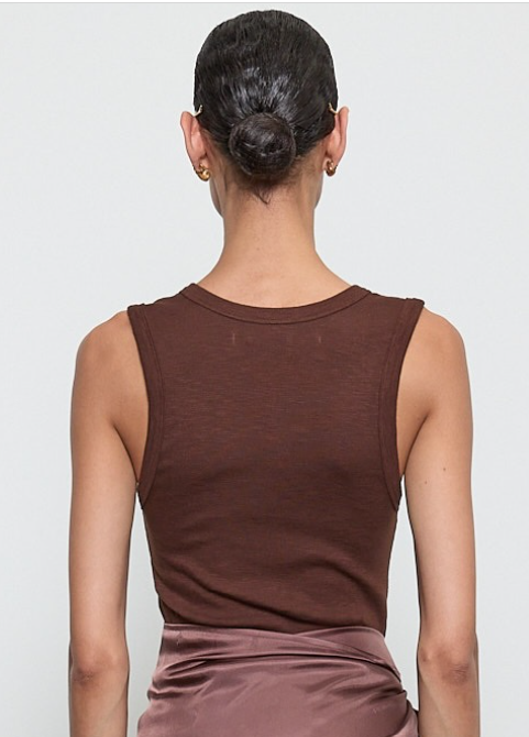 Enza Costa Textured Rib Sleeveless U - Adorn Enza Costa Textured Rib Sleeveless U - Adorn
