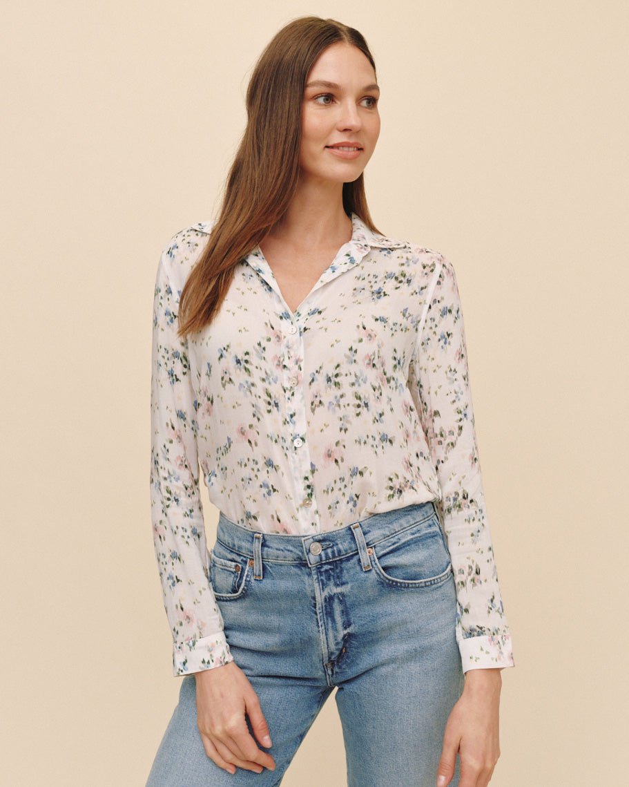 Bella Dahl Classic Button Down in Painted Petals