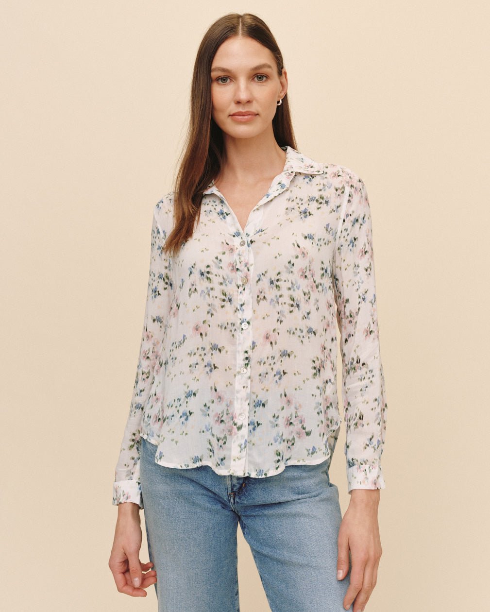 Bella Dahl Classic Button Down in Painted Petals