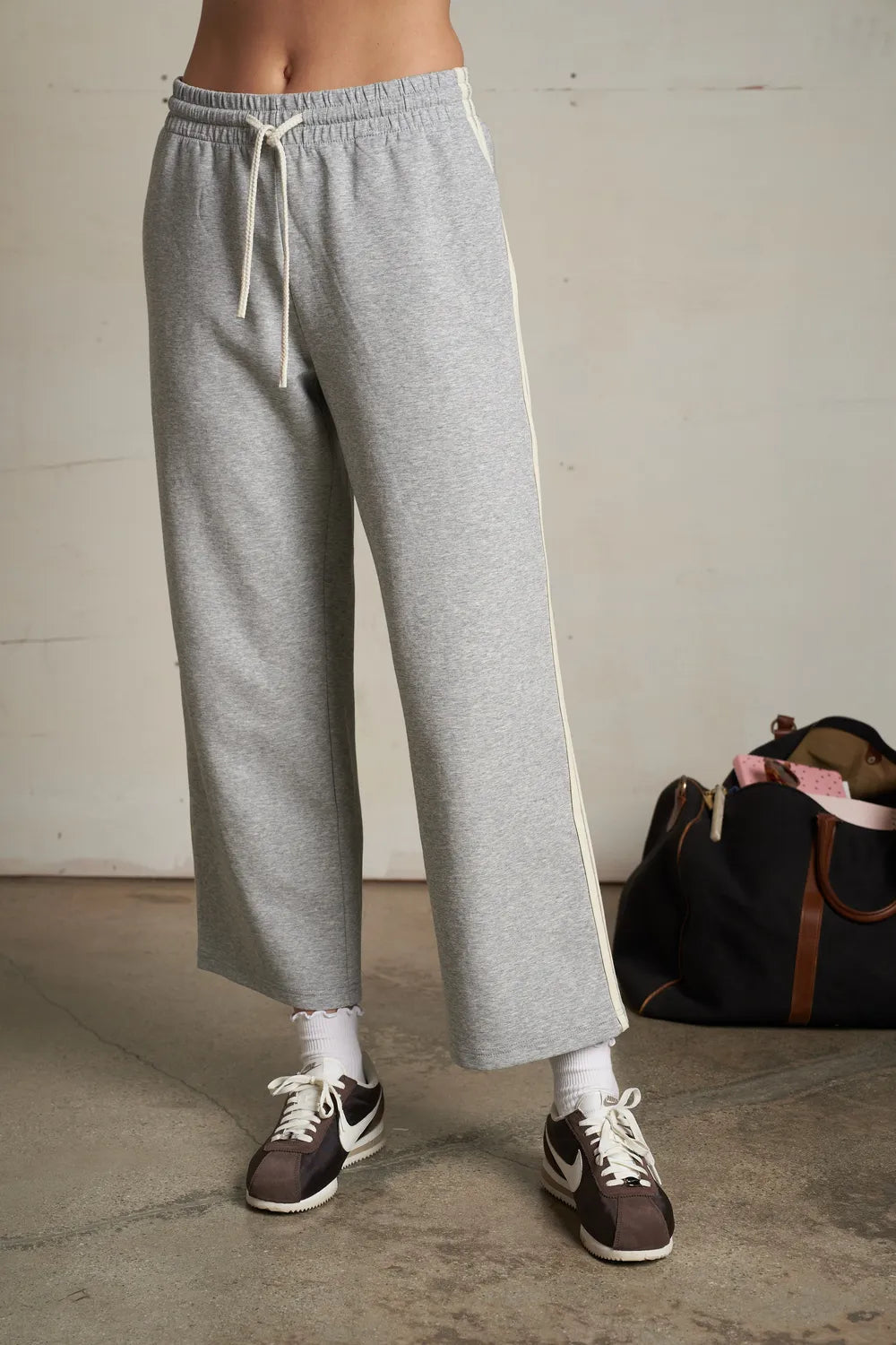 perfectwhitetee Claud Travel Track Pant Heaather Grey