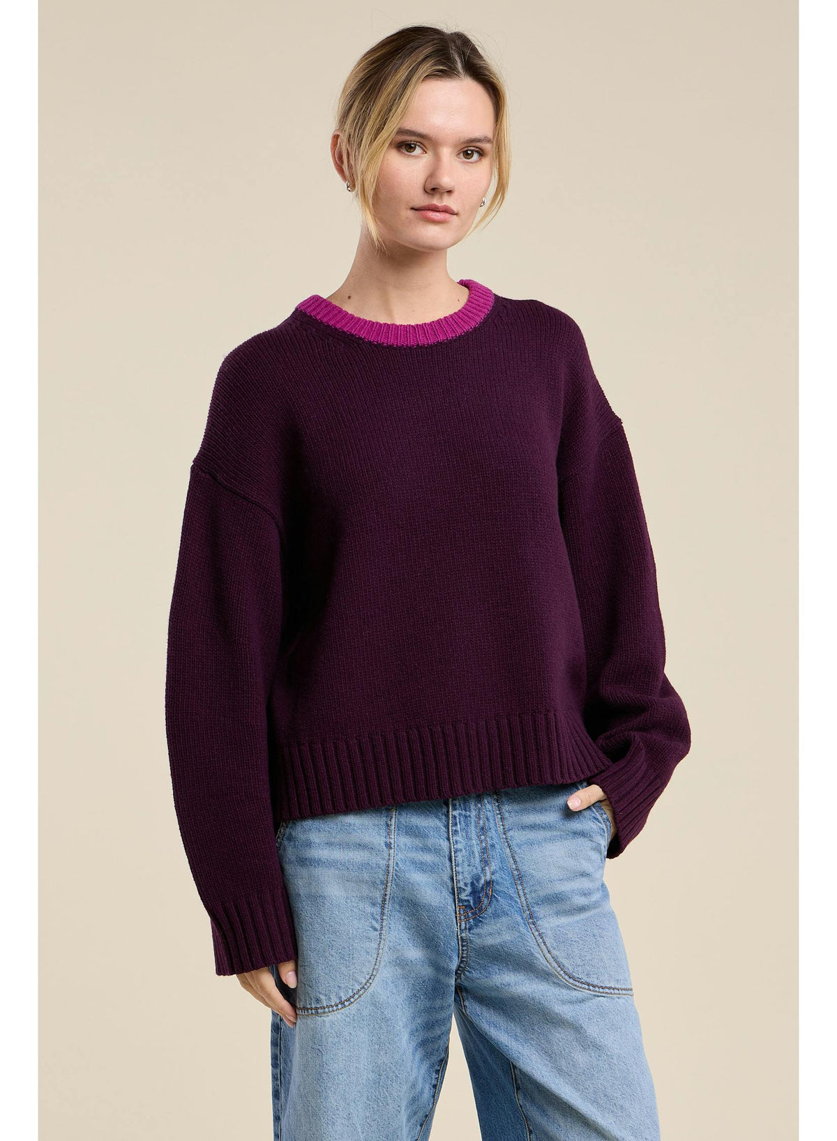 Velvet by Graham &amp; Spencer Calen Sweater Plum