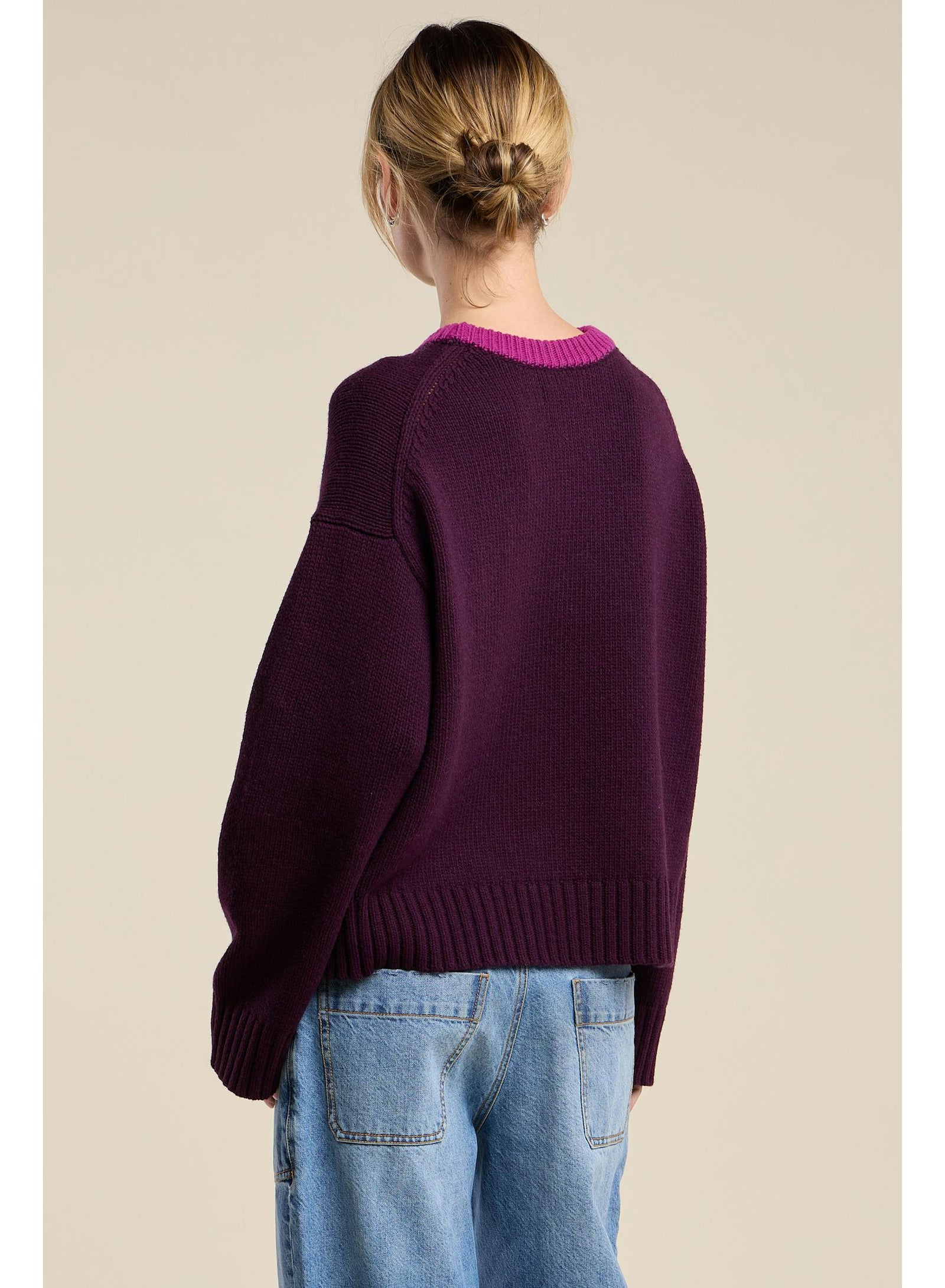 Velvet by Graham & Spencer Calen Sweater Plum