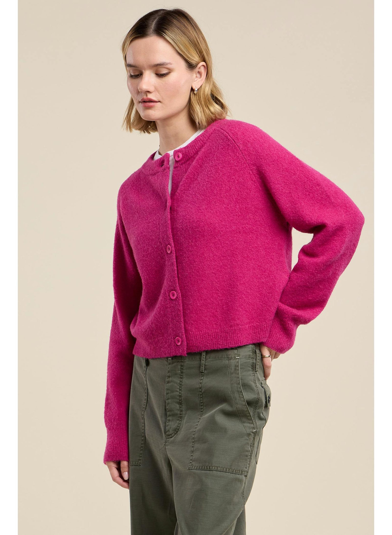 Velvet by Graham & Spencer Chelsea Cardigan Orchid