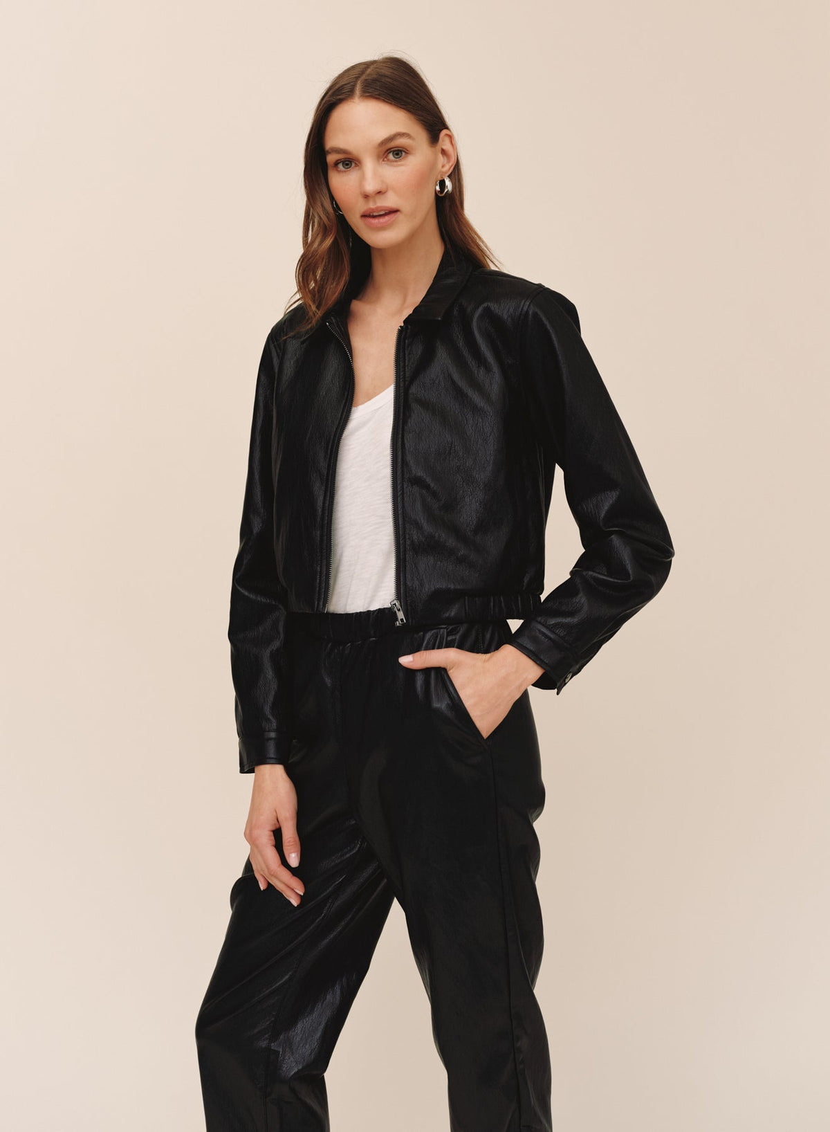 Bella Dahl Crop Bomber Jacket