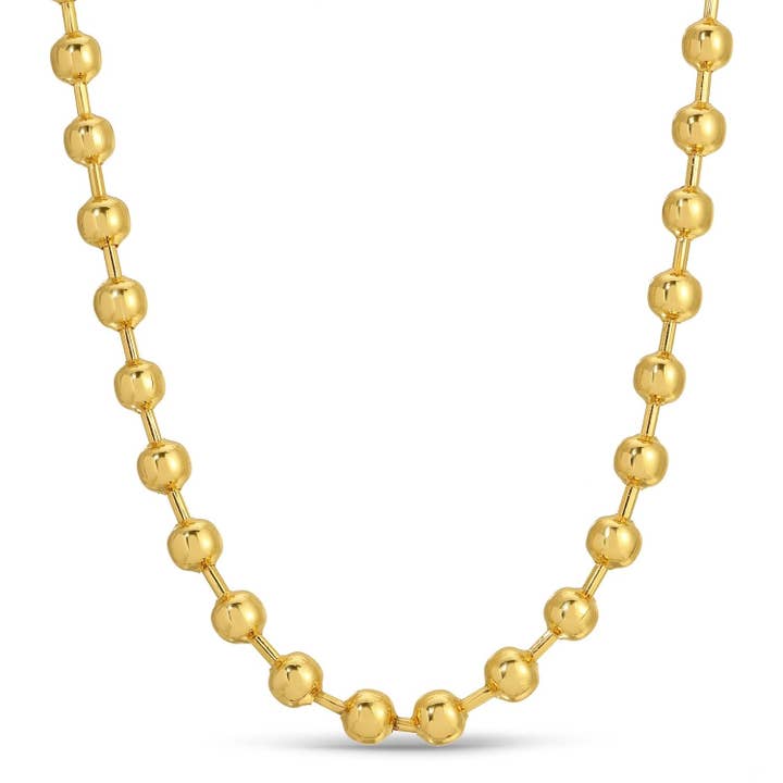 Splendid Iris Ball Chain Necklace - 6mm