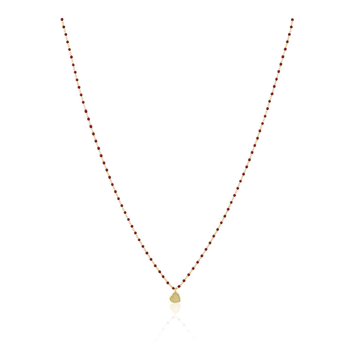 SAHIRA Elsa Mini Heart Necklace Red