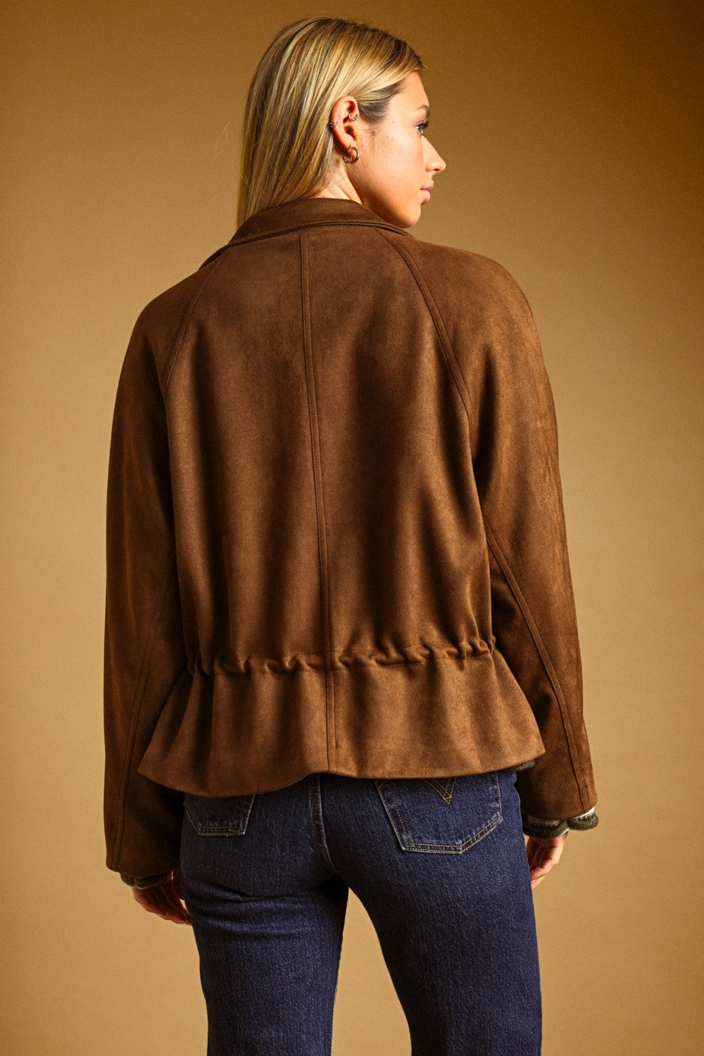 NYLAND Kimia Suede High Collar Jacket