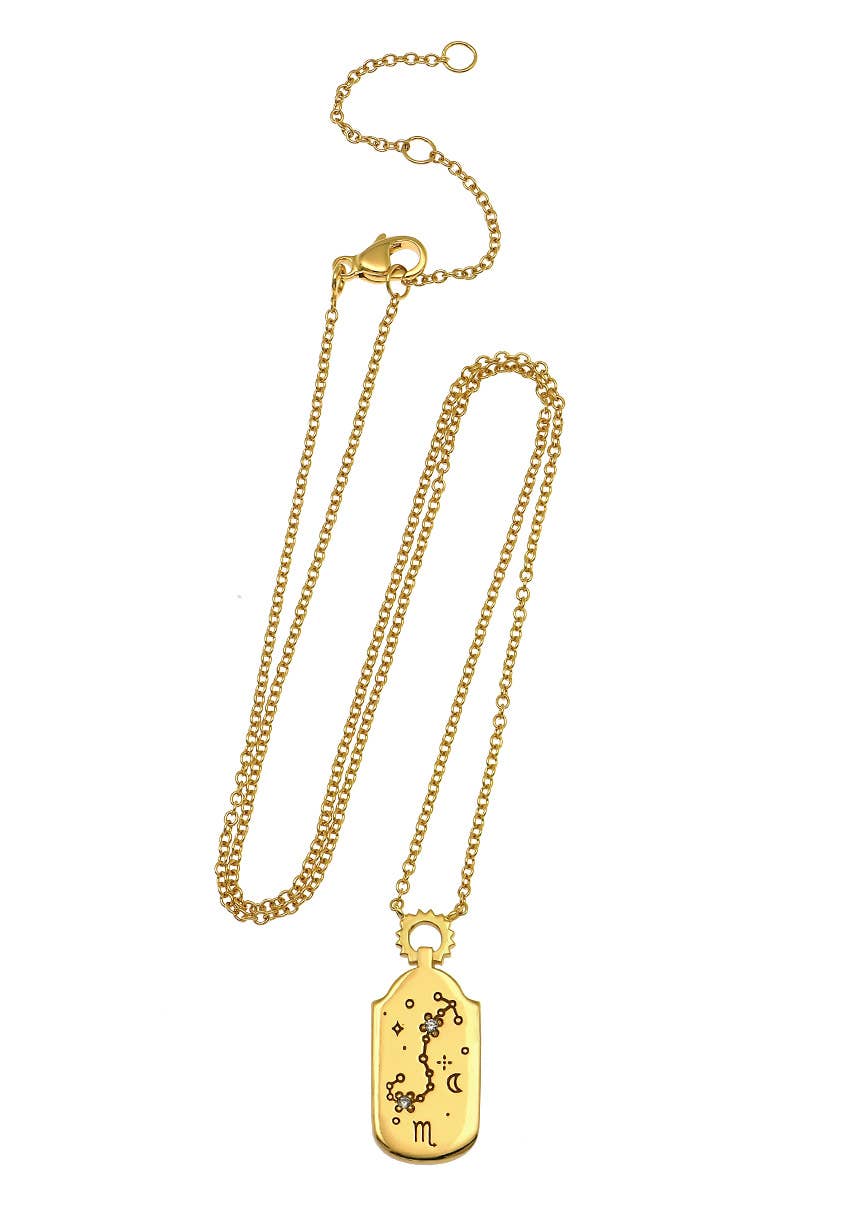 The Land of Salt Zodiac Charm Necklace