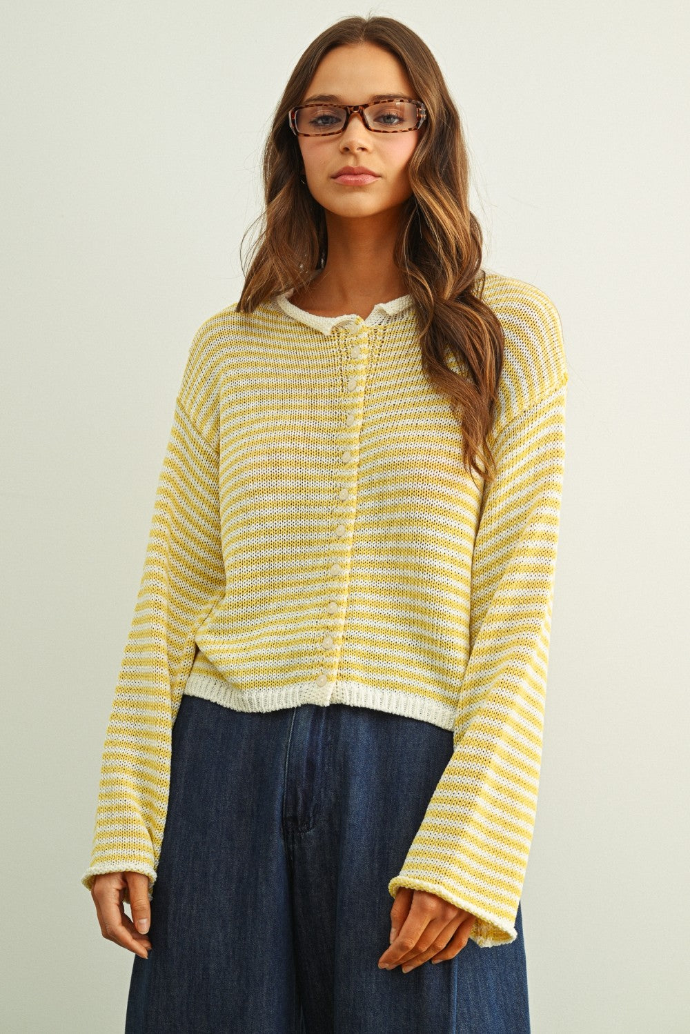 NYLAND Olliemae Striped Knit Cardigan