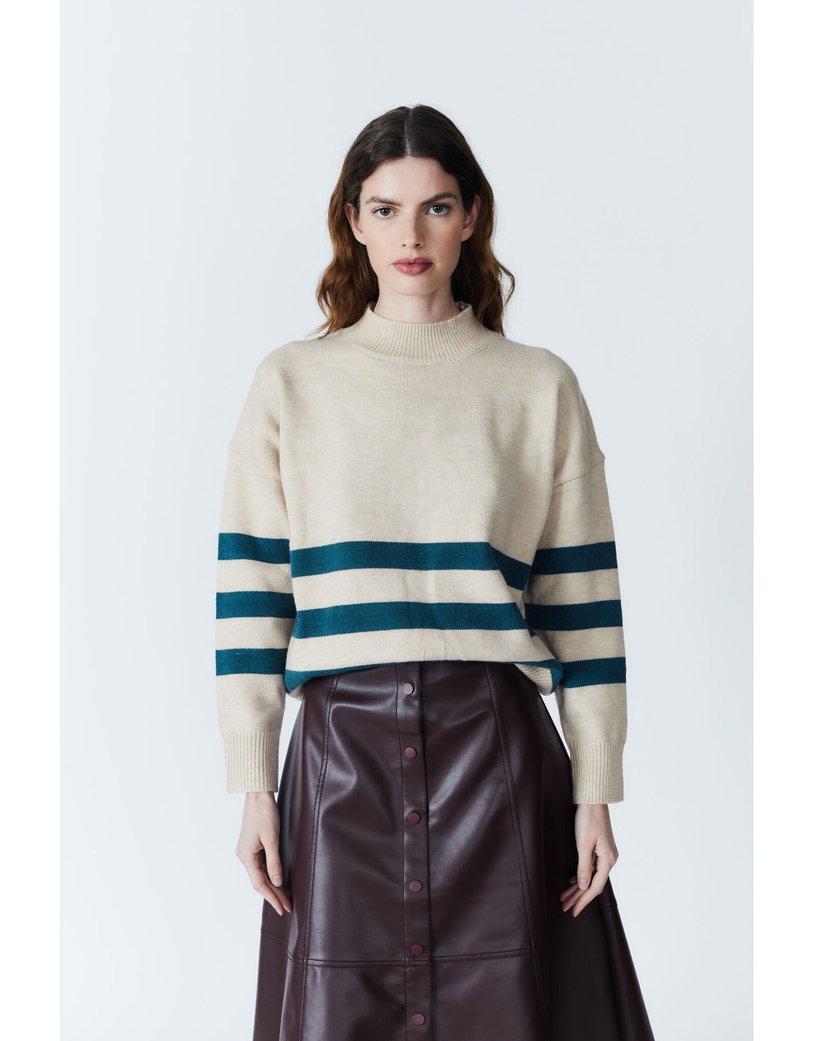 DELUC Atoms Striped Sweater