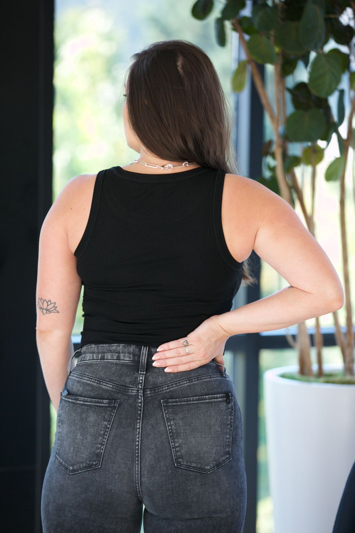 NYLAND Dita Binding Tank Top Black