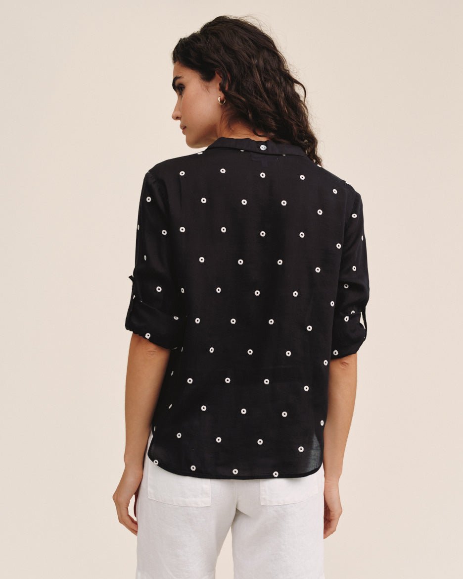 Bella Dahl Drop Collar Boxy Button Down