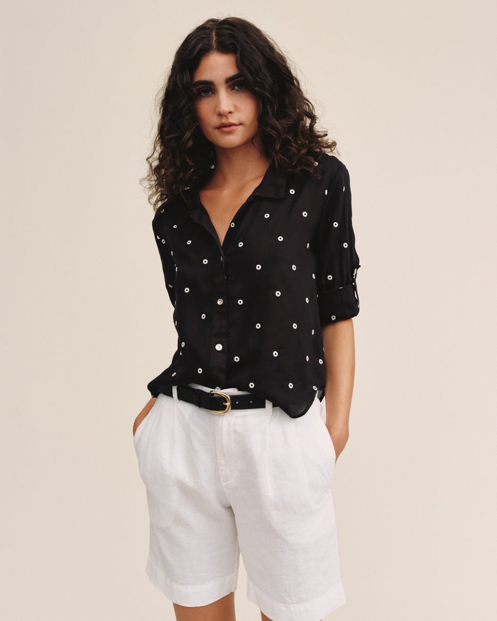 Bella Dahl Drop Collar Boxy Button Down
