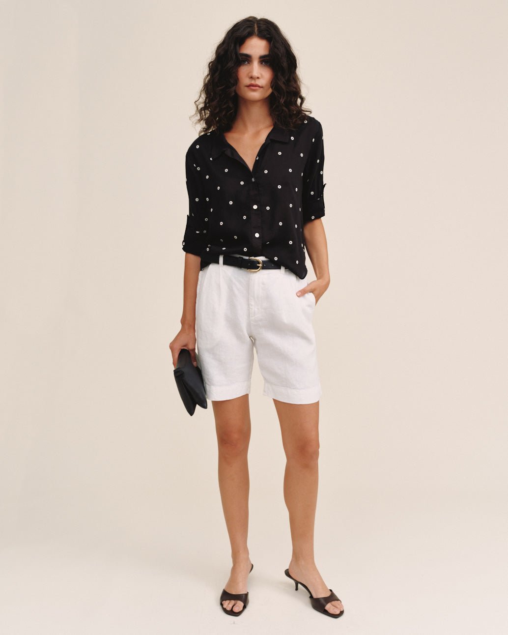 Bella Dahl Drop Collar Boxy Button Down