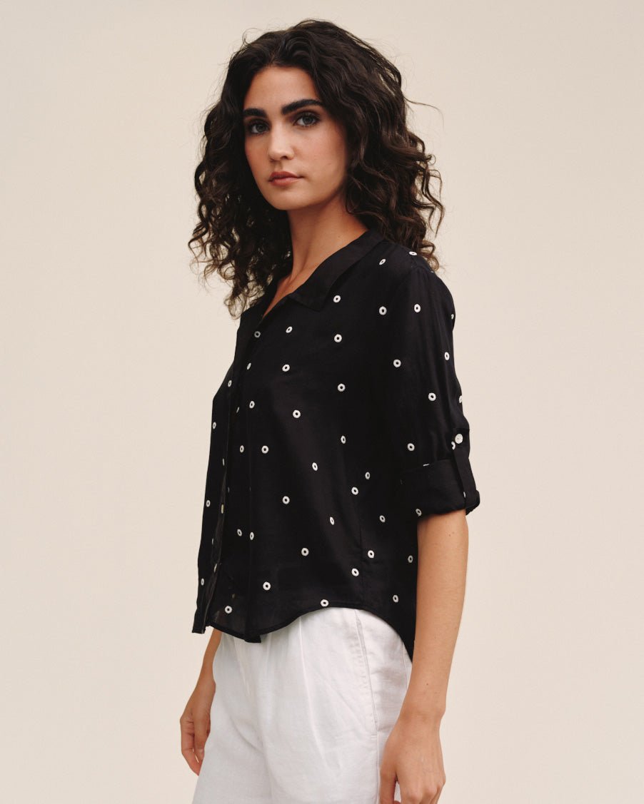 Bella Dahl Drop Collar Boxy Button Down