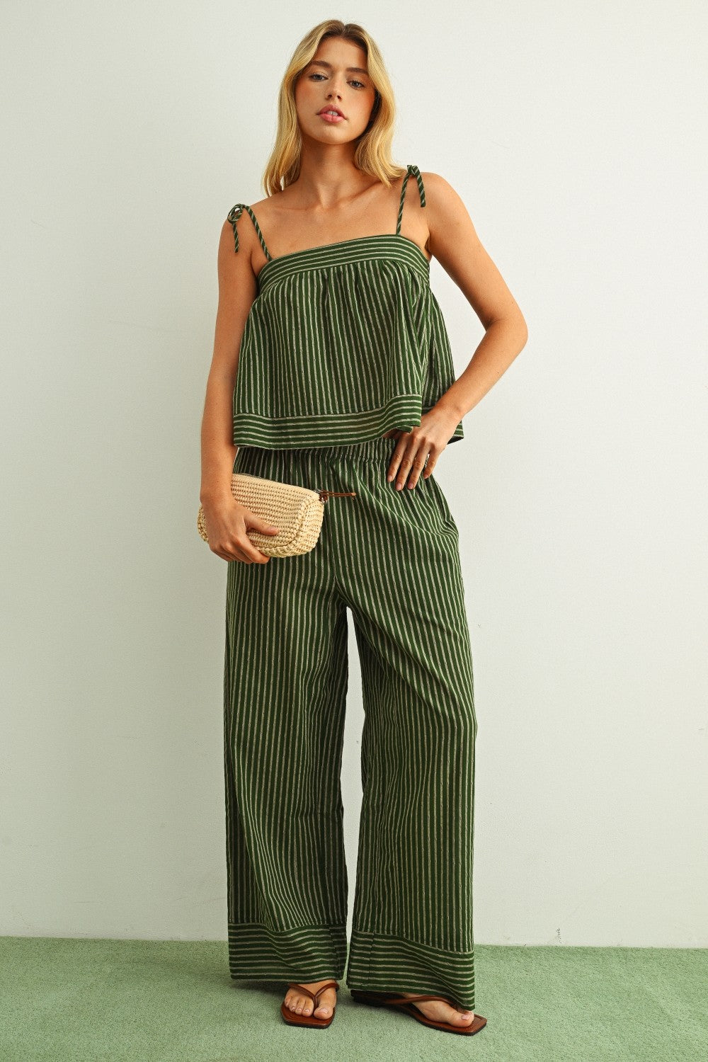 NYLAND Galilahi Striped Spaghetti Strap Top