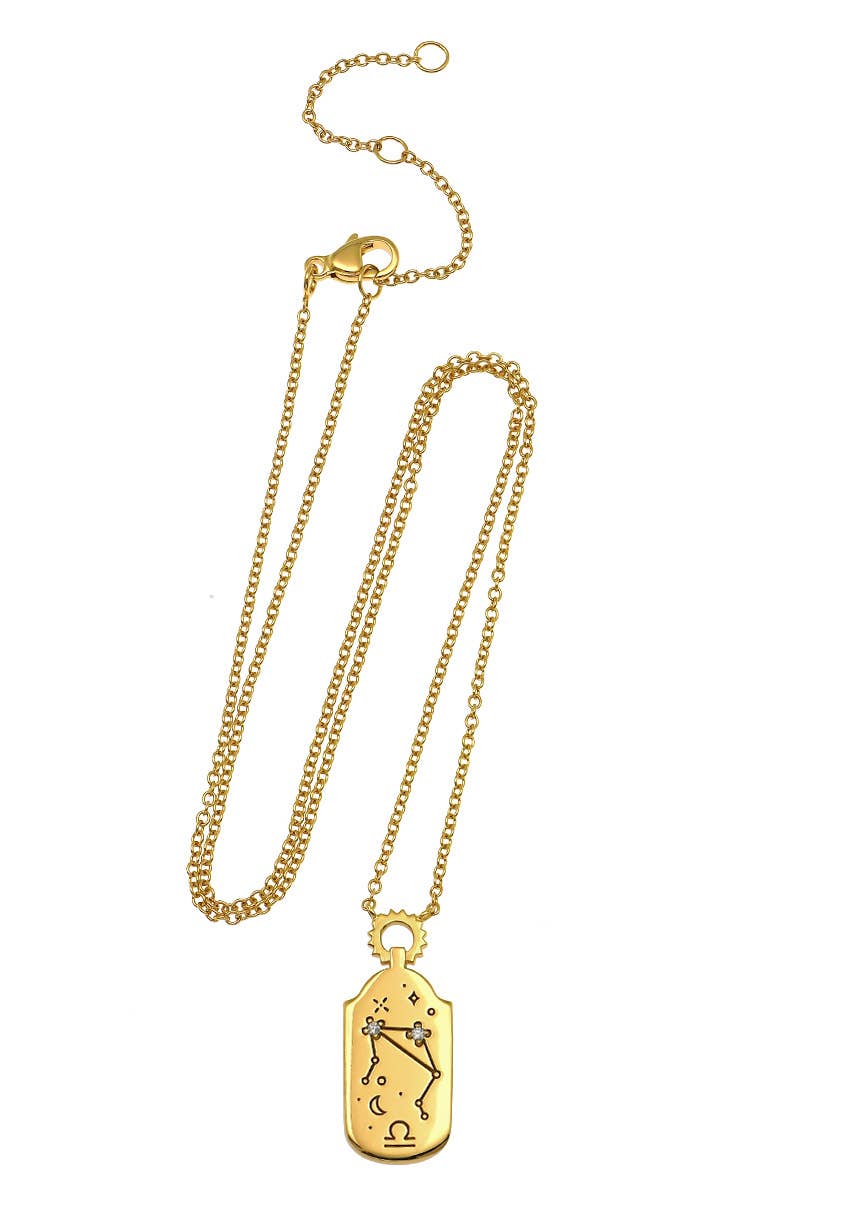 The Land of Salt Zodiac Charm Necklace