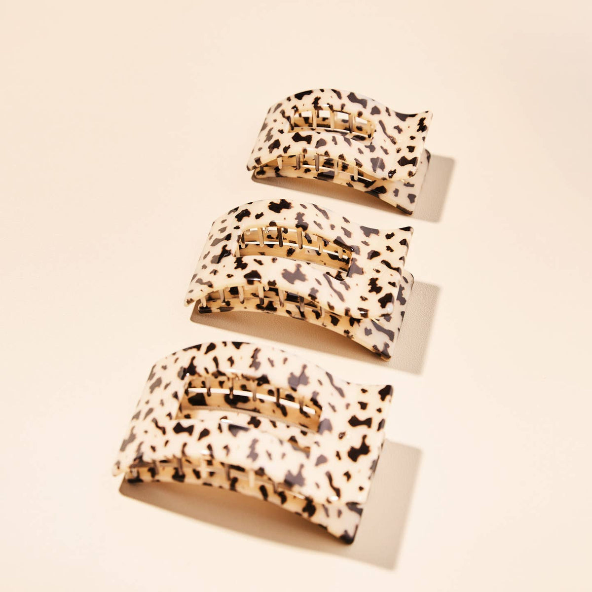 TELETIES Rectangle Flat Hair Clip - Small