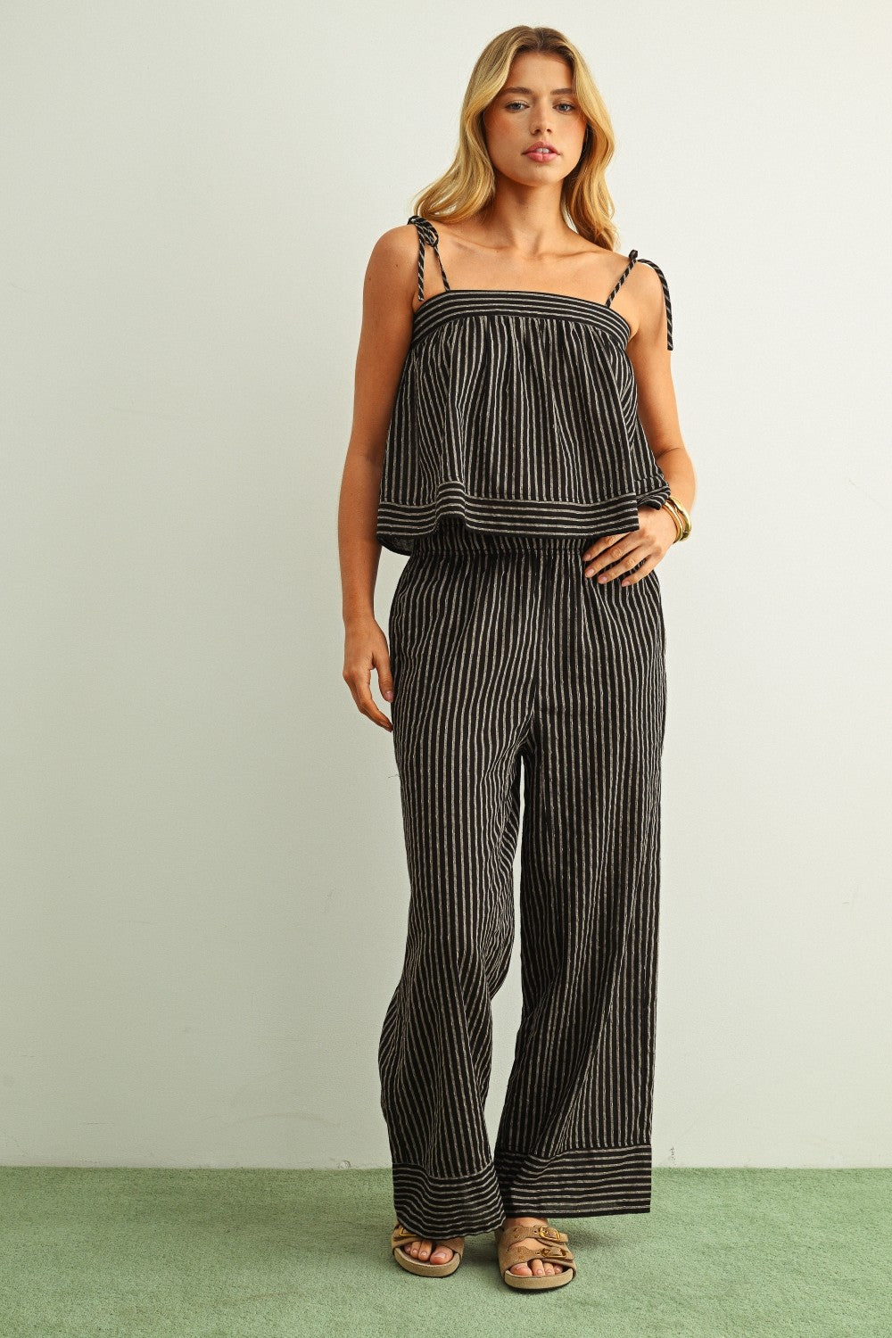 NYLAND Galilahi Striped Spaghetti Strap Top