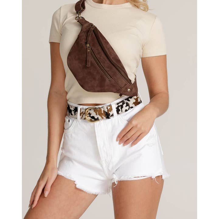 Amsterdam Heritage Belle | Suede Leather Belt Bag
