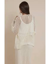 Sadie &amp; Sage Peach Fuzz Open Knit Cardigan