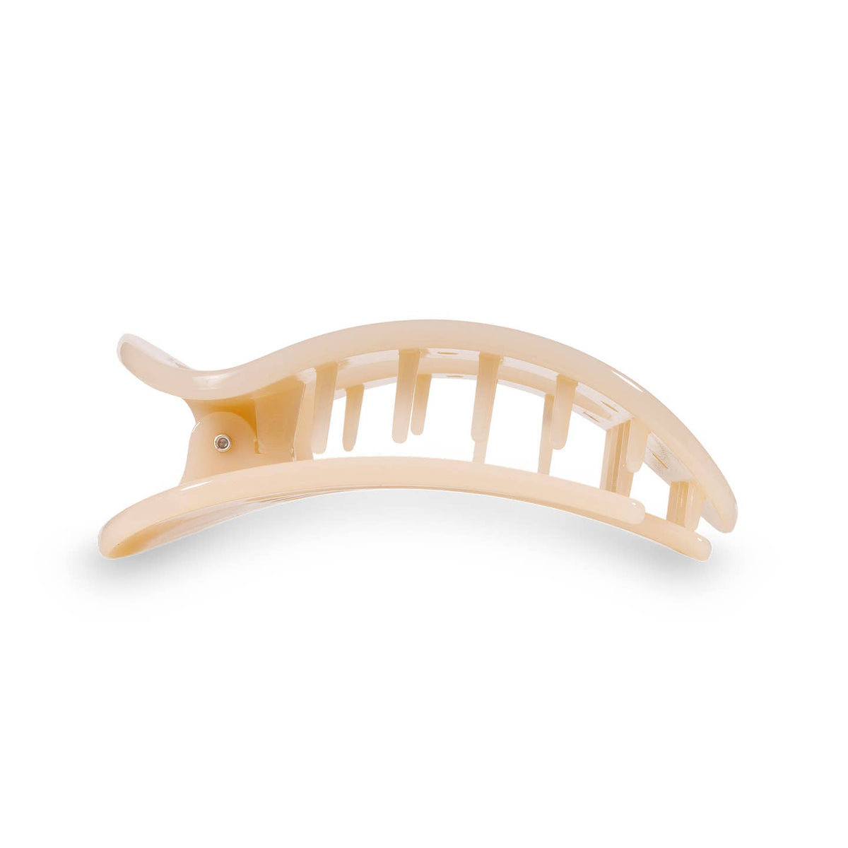 TELETIES Round Flat Hair Clip - Medium