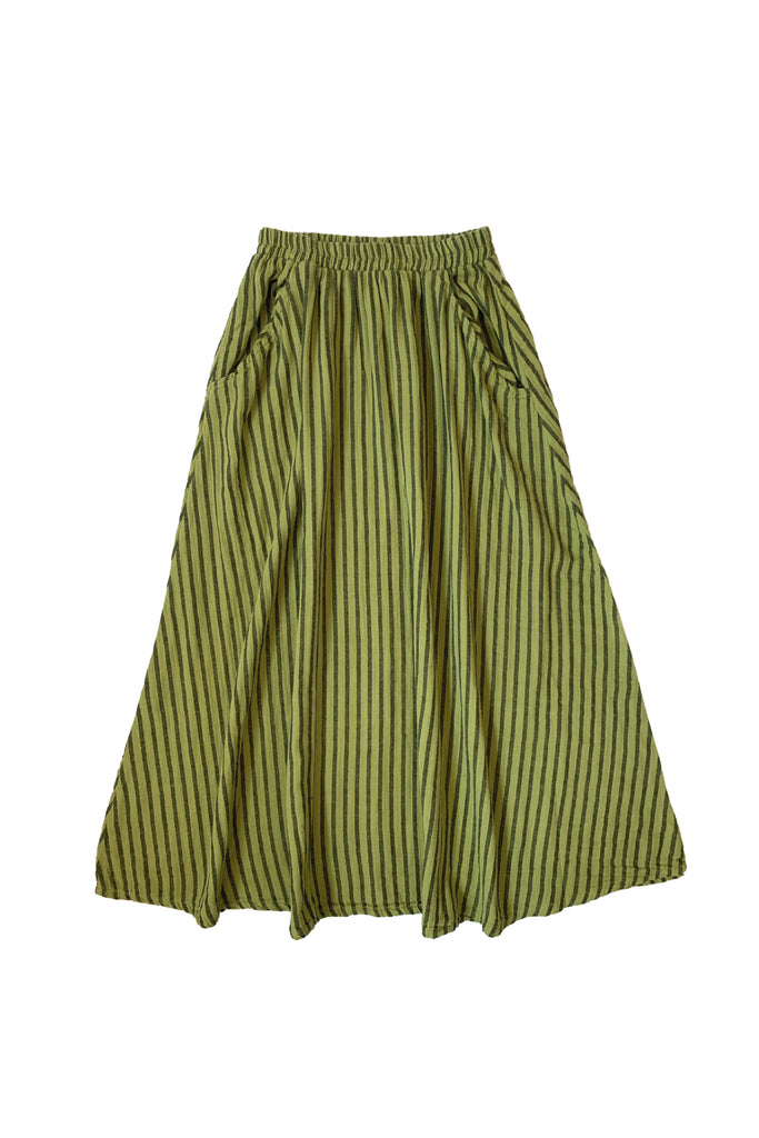 Curator Fawn Stripe Skirt