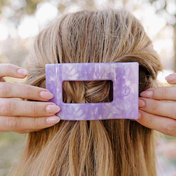 TELETIES Rectangle Flat Hair Clip - Medium