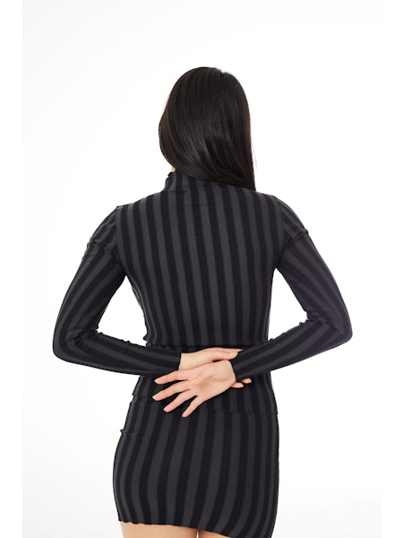 Find Me Now Wide Ribbed Knit Mock Neck