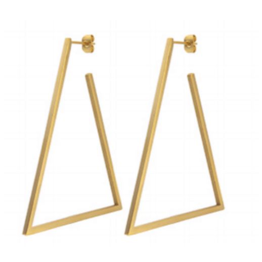 SAHIRA Geo Triangle Hoops 2.3"