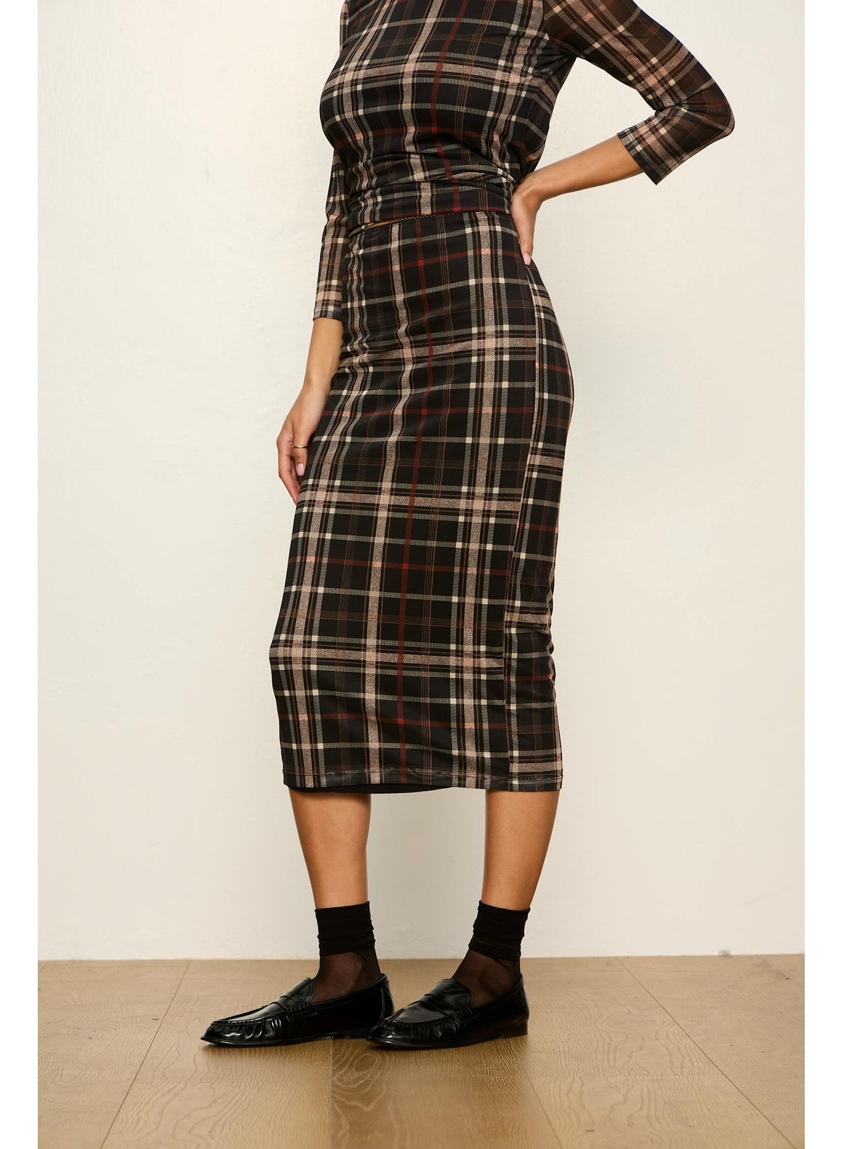 Sanctuary Fall Mesh Midi Skirt