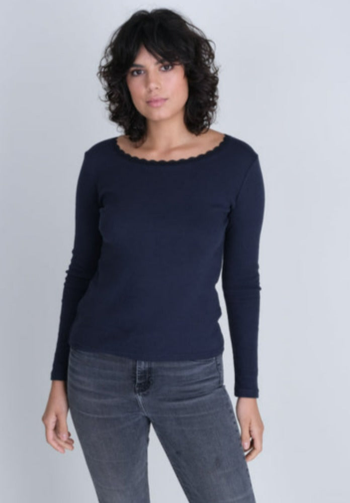 BIBICO Cali Pointelle T in Navy