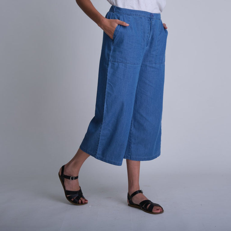 BIBICO Carrie Culottes in Textured Denim