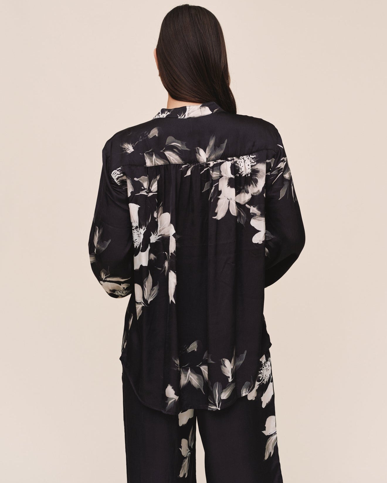 Bella Dahl Long Sleeve Mandarin Collar Shirt