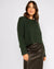 Lucy Paris Shay Cable Knit Sweater Pine
