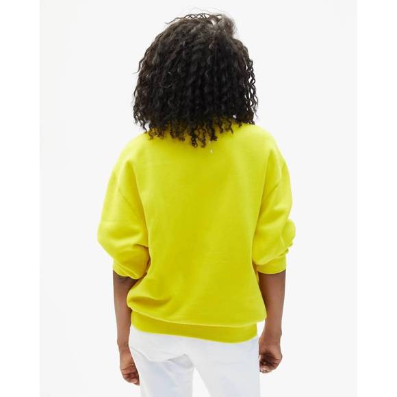 Clare V. Masculin Feminin Oversized Sweatshirt Citron