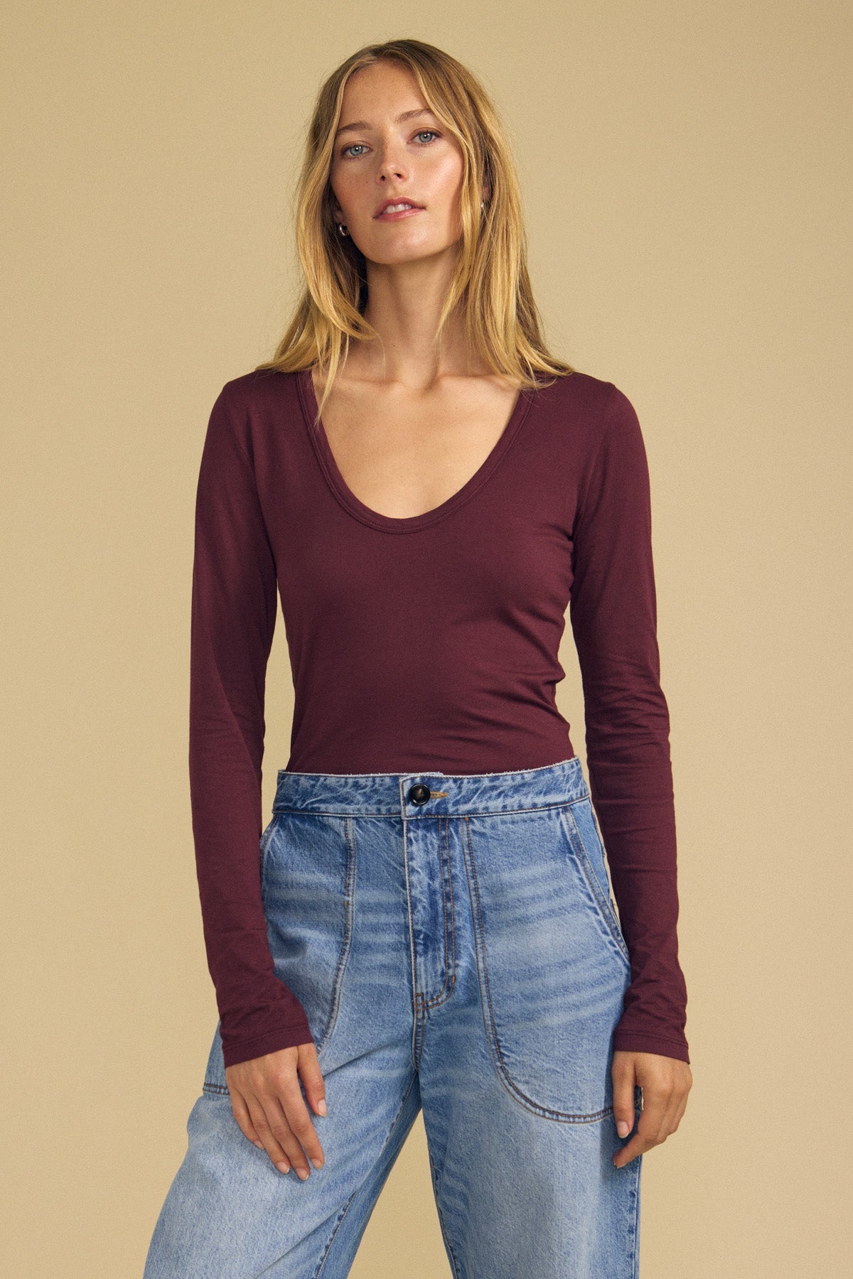 Velvet by Graham & Spencer Matilda in Dark Plum