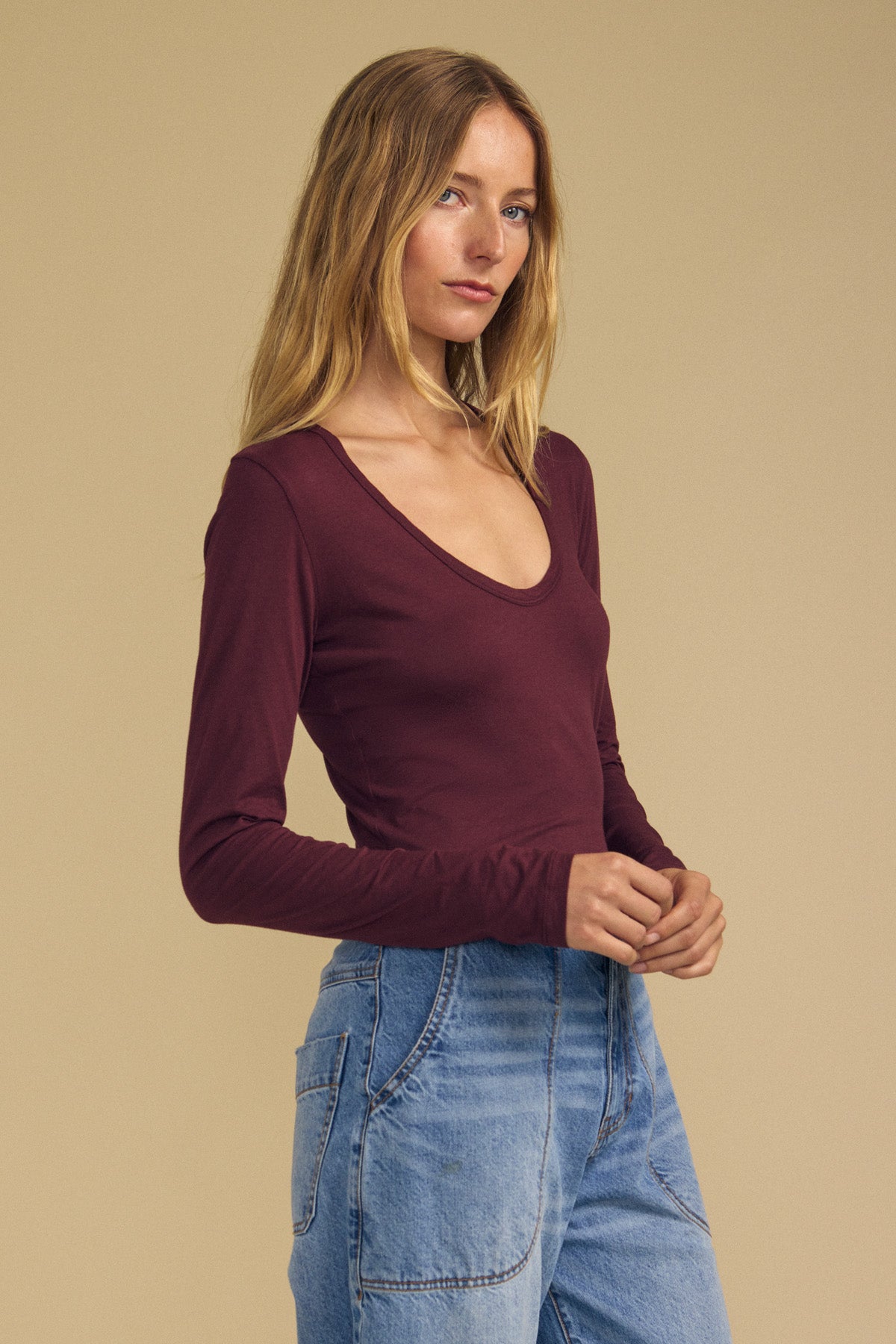 Velvet by Graham & Spencer Matilda in Dark Plum