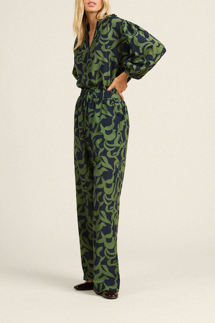 Birds of Paradis by Trovata Orly Blouse in Muted Canopy