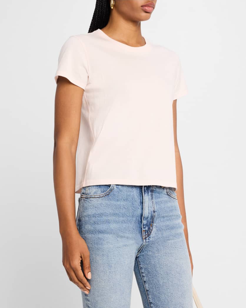 FRAME Baby Tee in Light Pink
