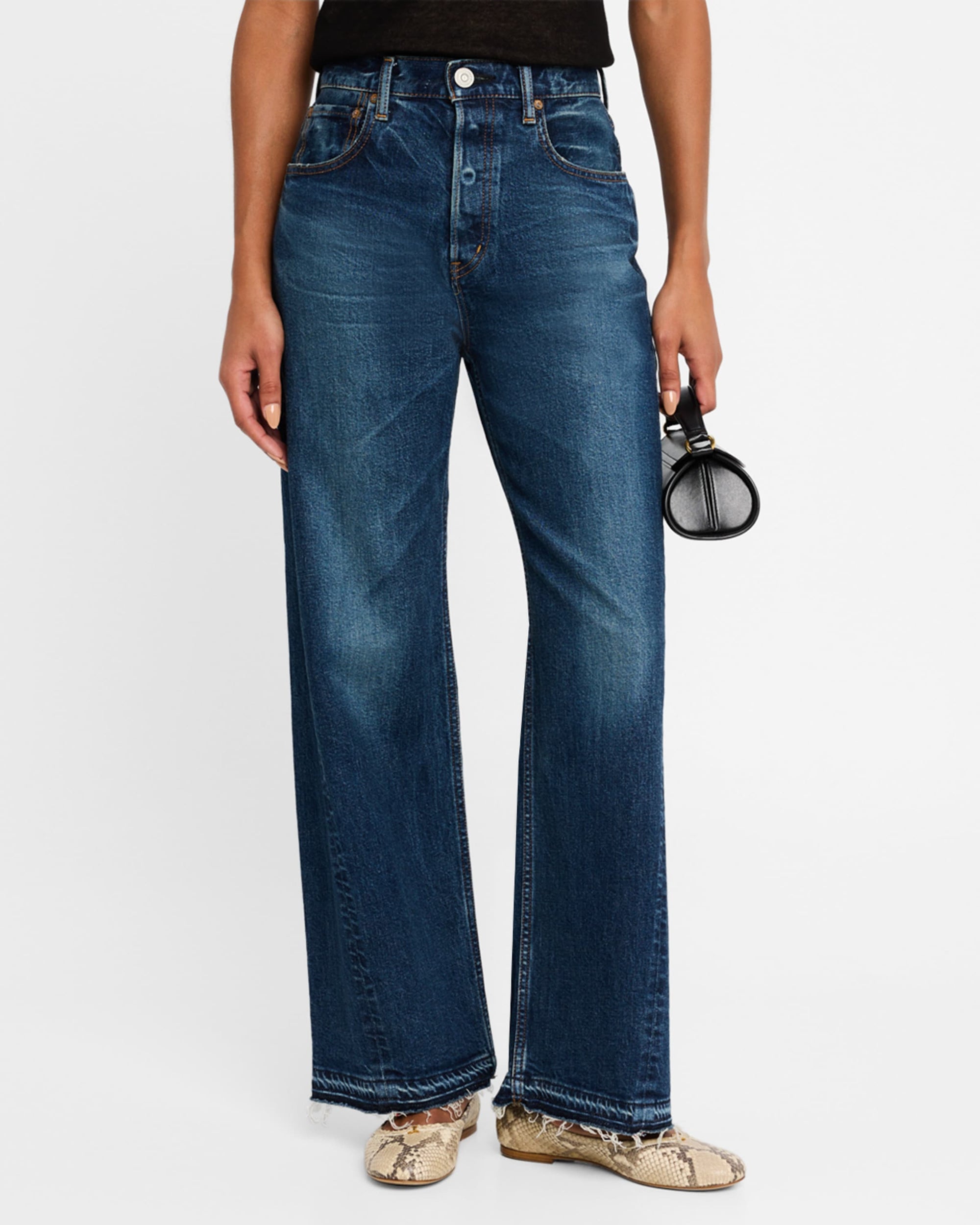 MOUSSY MV Espanola Wide Pants Blue