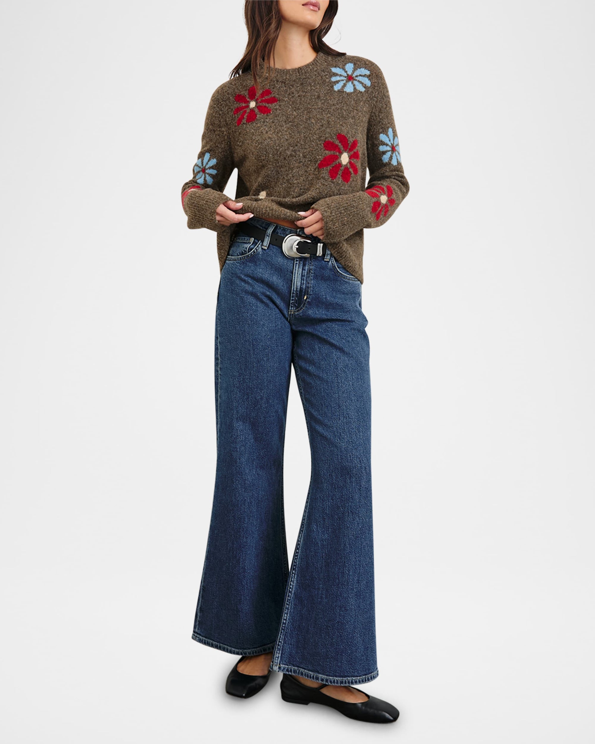 Rails Anise Sweater in Winter Floral