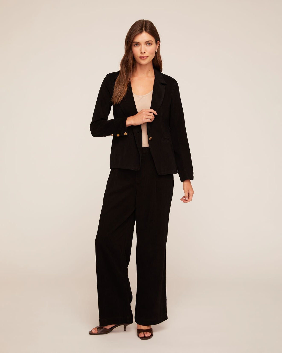 Bella Dahl Notch Collar Longline Blazer