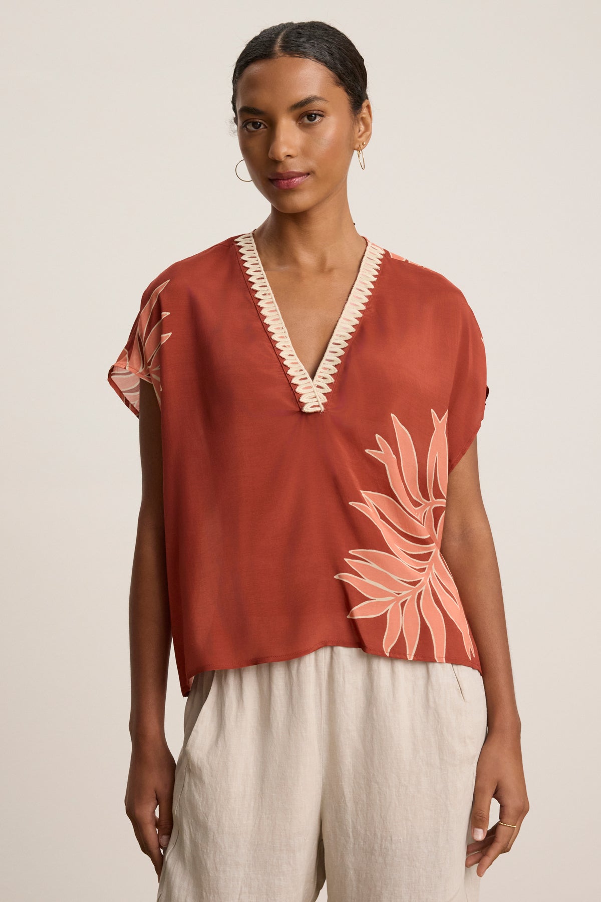 Velvet by Graham &amp; Spencer Naomi Top Cedar