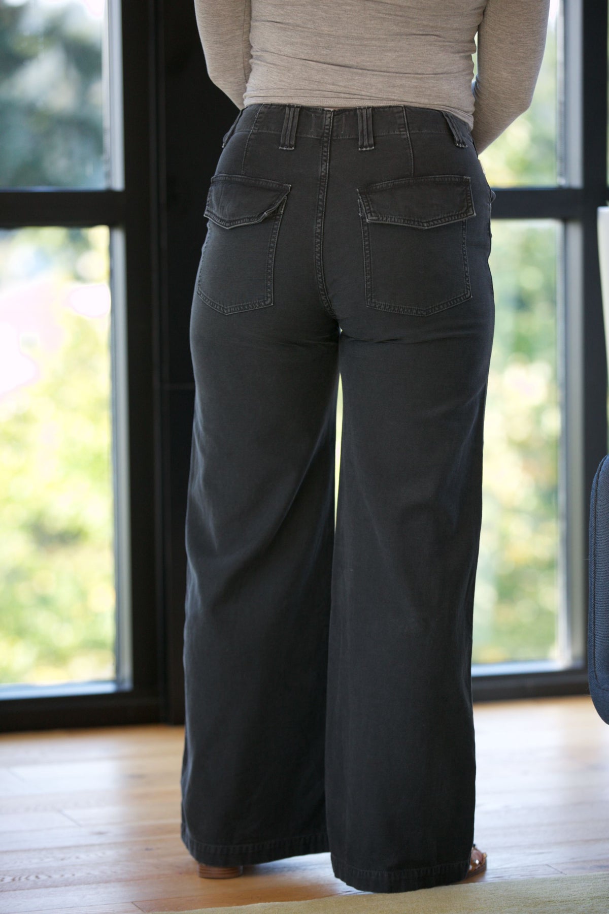 Citizens of Humanity Paloma Utility Trouser in Washed Black