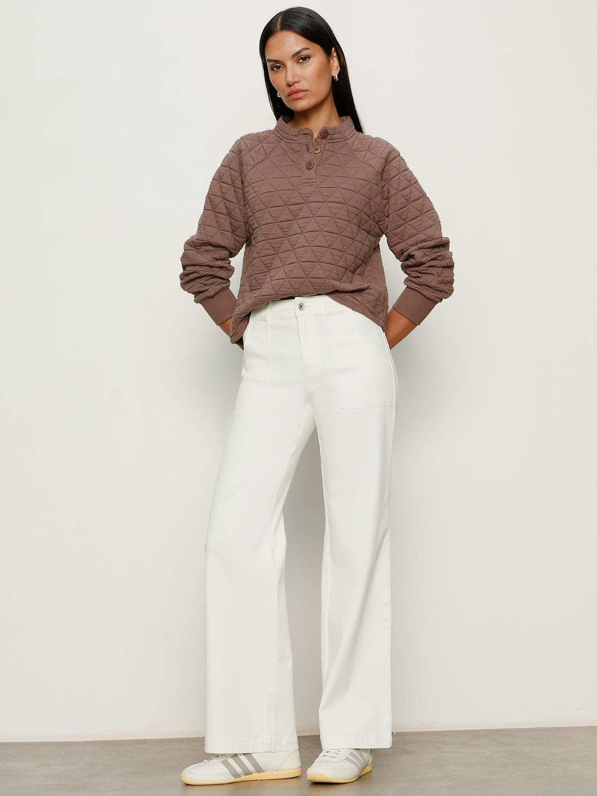 Sanctuary Quilted Button Popover