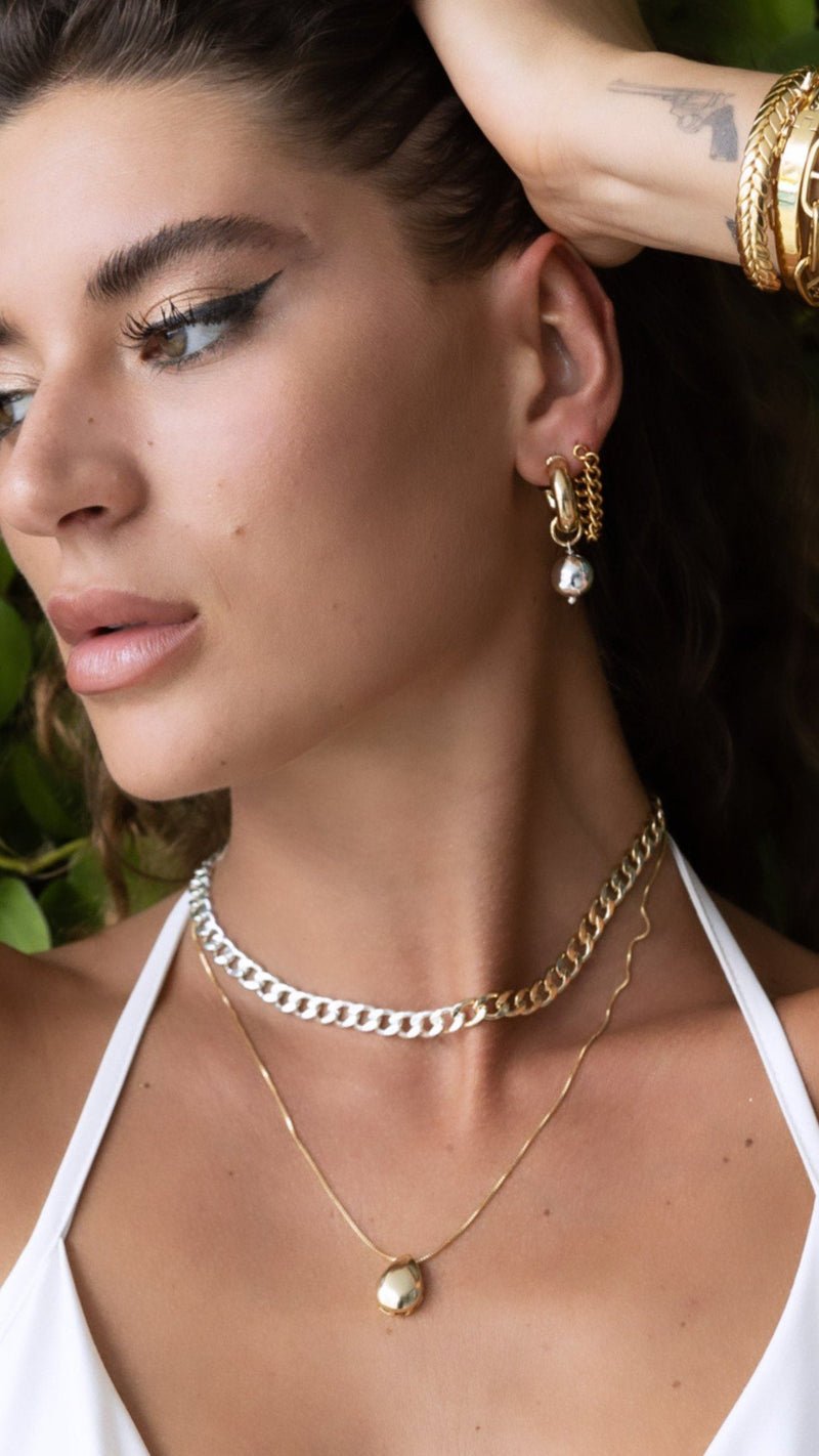 SAHIRA Raindrop Necklace - 20"